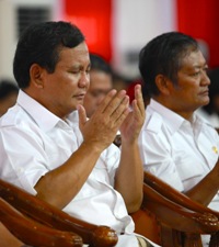 Prabowo: Alhamdulillah, Gerindra Nomor 6