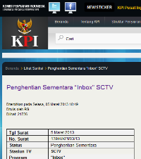 KPI Dipuji Semprit SCTV