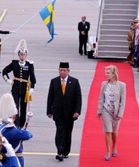 Presiden SBY Tiba di Swedia