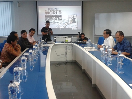 Jokowi di Graha Pena