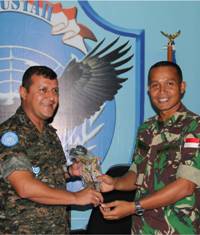 Komandan Polisi Militer Guatemala Kunjungi Kontingen Garuda