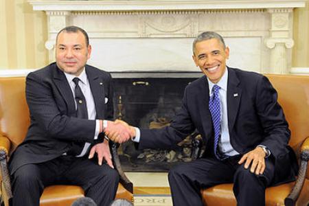 Raja Muhammad VI Bertemu Presiden Obama