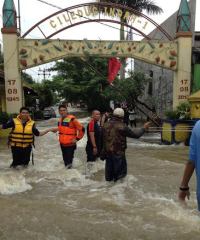 Sempat Surut, Ciledug Indah Kembali Banjir 1 Meter