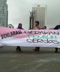 HMI Deklarasi Pemilih Cerdas di Bundaran HI