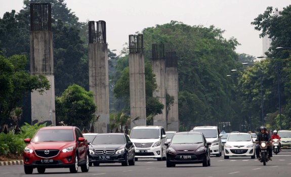 Tiang Pancang Monorail Jakarta Dihentikan