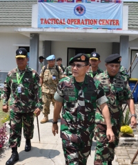 Asops Panglima TNI Tinjau Latihan GPOI Capstone Garuda Canti Dharma 2014