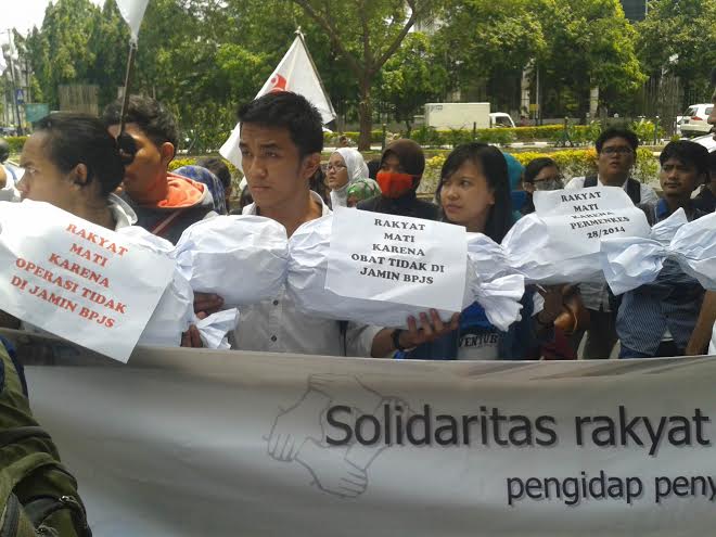 Solidaritas Rakyat untuk Rizky Tuntut Realisasi BPJS