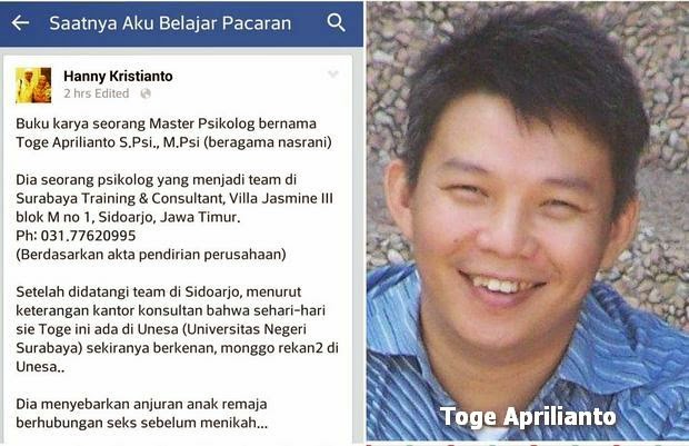 Jangan Sampai Buku Seperti "Saatnya Aku Belajar Pacaran" Kembali Beredar