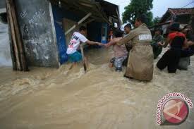 Banjir di Indramayu Mulai Surut