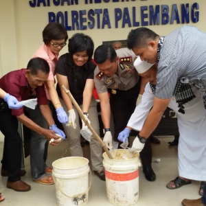 Polisi Musnahkan Sabu Senilai Rp 1,5 Miliar