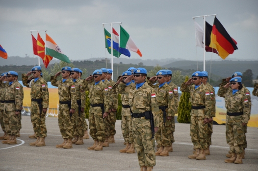 128 Prajurit TNI Naik Pangkat di Lebanon