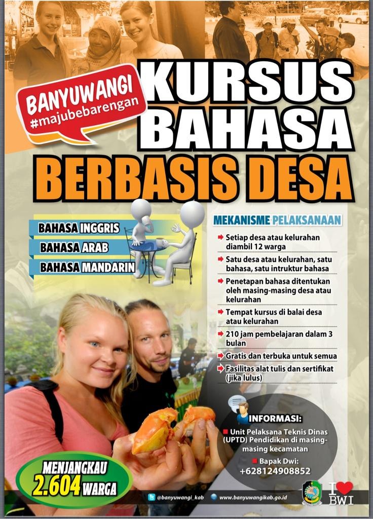 Sambut MEA, Banyuwangi Bekali Warga Kursus Bahasa Asing