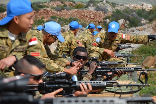 TNI dan Tentara Perancis Latihan Bersama di Lebanon