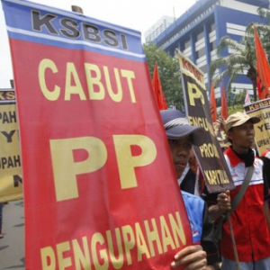 SPMI Tangerang akan Terus Protes Sampai PP Pengupahan Dicabut