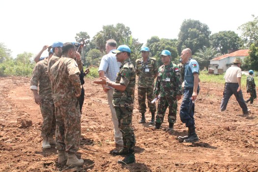 Prajurit TNI Bangun Camp Internasional di Afrika