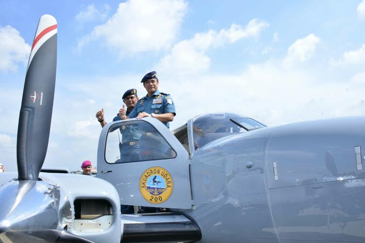 Dua Pesawat Latih TNI AL Baron G-58 Resmi Beroperasi