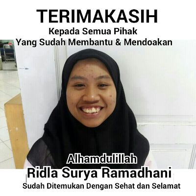 Ridla Surya, Aktivis KAMMI Yang Sebelumnya Hilang Sudah Ditemukan