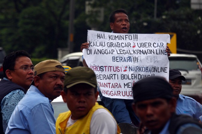 Jumlah Sopir Pendemo 12 Ribu, Yang Ditangkap 83