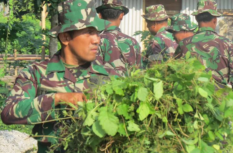 Kodim Demak Gelar Kerja Bakti Jelang TMMD Reguler Ke-96