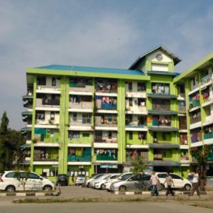 Penghuni Rusun Kapuk Muara Bermobil