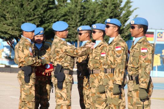 103 Prajurit TNI Konga Unifil Naik Pangkat di Lebanon