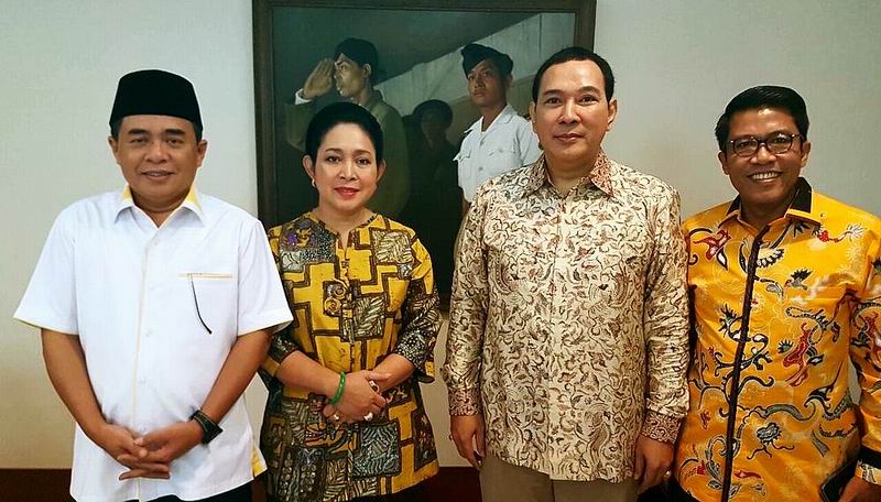 Akom Dan Tommy Soeharto Samakan Komitmen Majukan Golkar