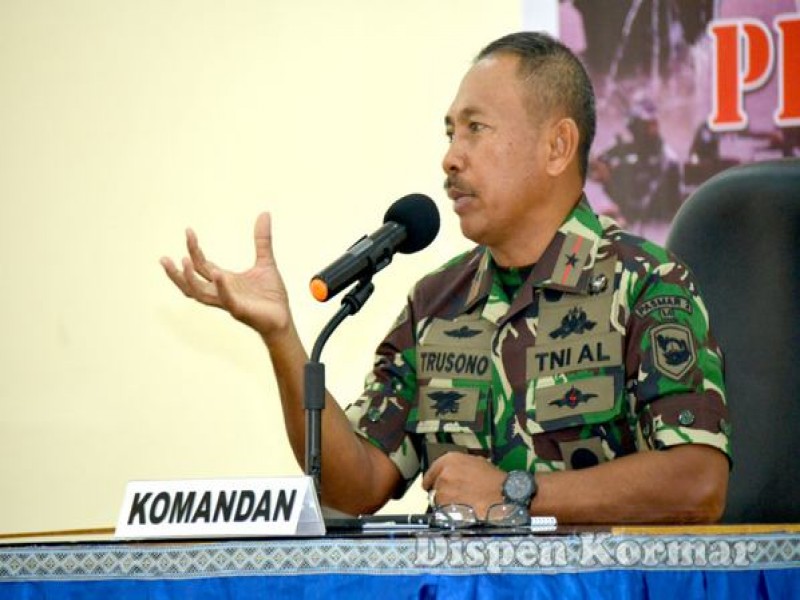 Resmi, Brigjen Marinir Trusono Jabat Dankormar