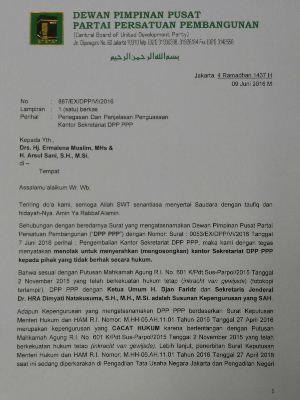 Tolak Pengosongan Kantor, PPP Djan Faridz Minta Perlindungan Kapolri