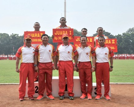 Tim Gabungan 4 Juara Sepak Bola Antar Satker Mabes TNI