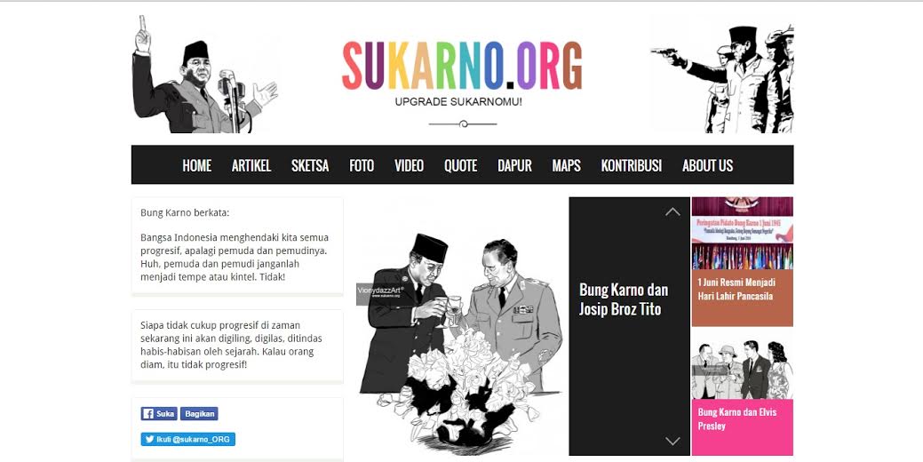Resmi, Website Bung Karno Diluncurkan