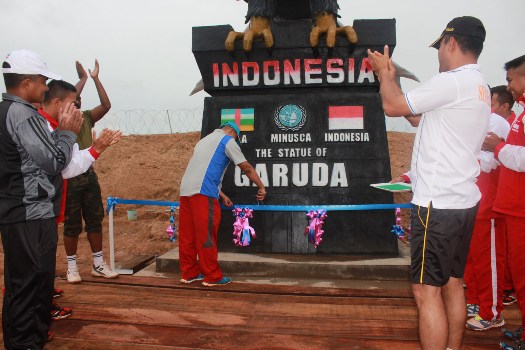 Diresmikan, Monumen Patung Garuda Jadi Pengingat Prajurit Di Afrika