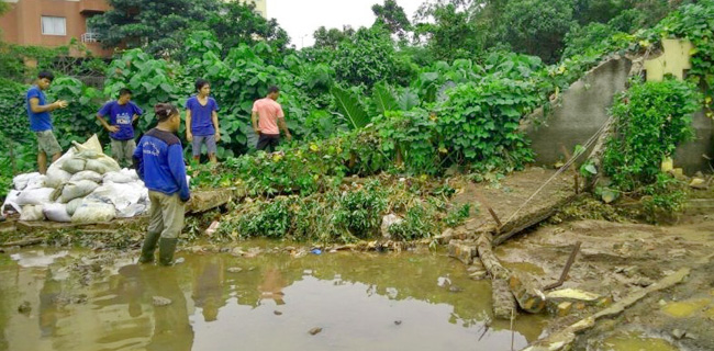 Tembok Jebol 30 Meter Diganti Beronjong 7 Meter