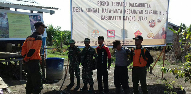 Koramil Simpang Hilir Patroli Larangan Membakar Lahan Dan Hutan