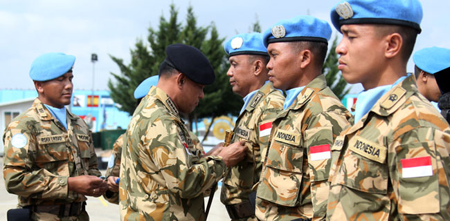 Kontingen Garuda Disemat UN Peacekeeping Medal