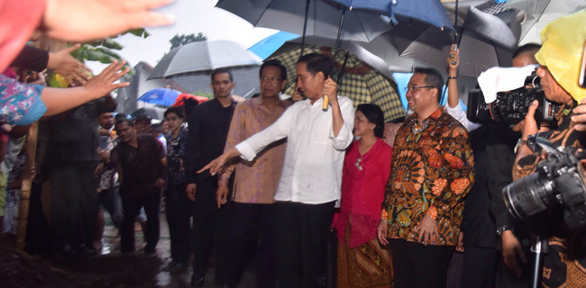 Presiden Tinjau Penggunaan Dana Desa Di Sidoarum, Sleman