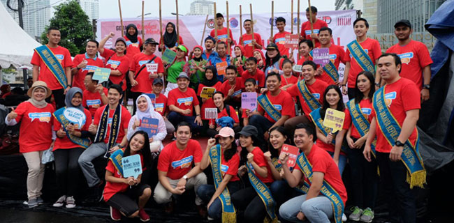 Gerakan Nasional Revolusi Mental Hadir di Area Car Free Day