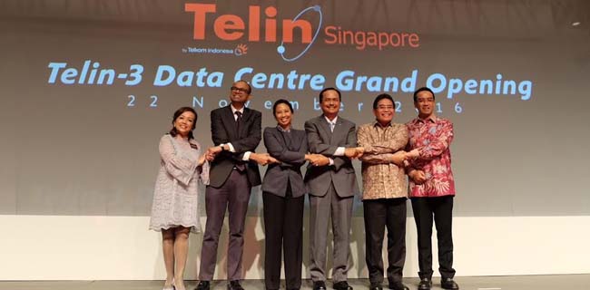 Menteri Rini Dan Menkominfo Singapura Resmikan Data Center Telin-3