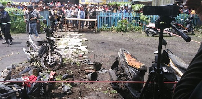 Ledakan Di Depan Gereja Samarinda, Empat Orang Terluka