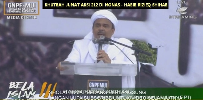 Habib Rizieq: Polisi Ditekan Dari Atas, Kita Dorong Dari Bawah