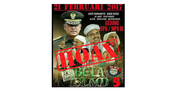 Mabes TNI Meradang Foto Panglima TNI Masuk Poster Aksi 212