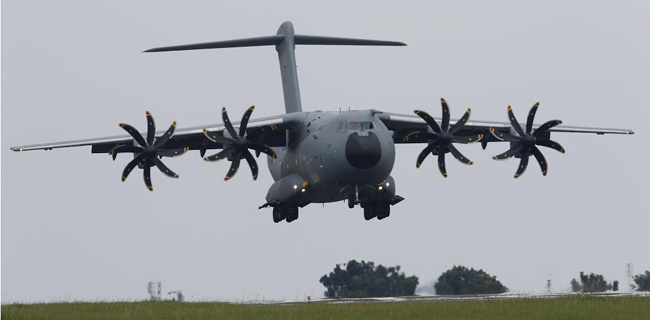 Kunjungan Singkat Di Jakarta, Ini Kehebatan Pesawat Angkut Militer A400M