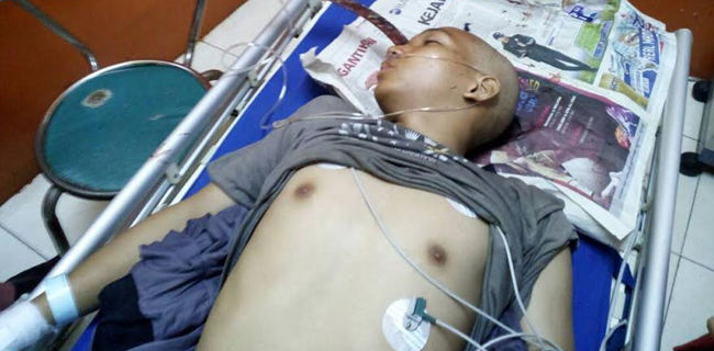 Pelajar Terkena Celurit Korban Tawuran Sudah Dioperasi