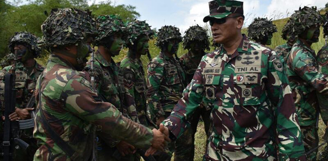 Tinjau Latihan Di Sukabumi, Dankormar Minta Prajurit Selalu Bergembira