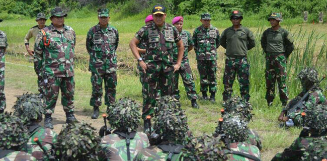 Kas Kormar Tinjau Latihan Prajuritnya Di Lampung