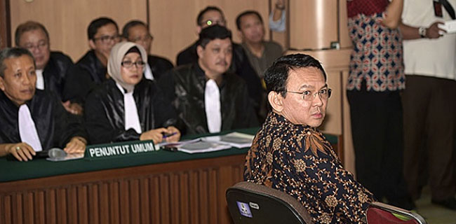 Hakim: Ahok Tidak Merasa Bersalah