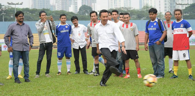 Menpora Dan Ketum PSSI Apresiasi Turnamen PSSI Pers