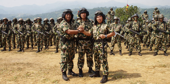 Sertijab Komandan Kavaleri-2 Marinir Dilakukan Di Medan Latihan