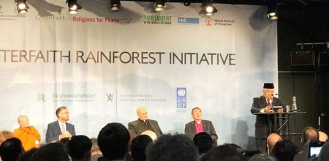 Din Ikut Luncurkan Interfaith Rainforest Initiative Di Oslo