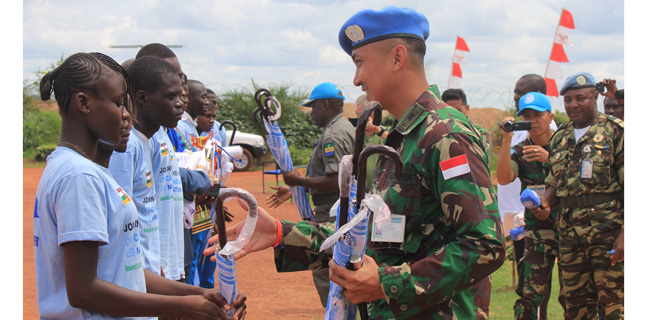 Meriah, Peringatan Peacekeepers Day Di Camp Kontingen Garuda Afrika Tengah