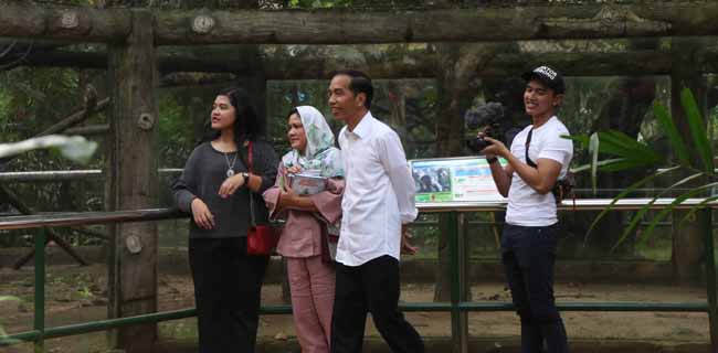 Jokowi Dan Keluarga Nikmati Liburan Lebaran Di Ragunan